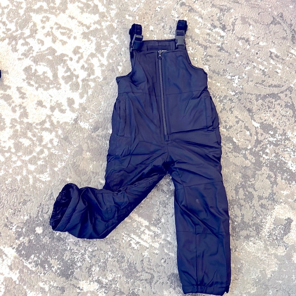 London Fog navy blue snow pants/bib